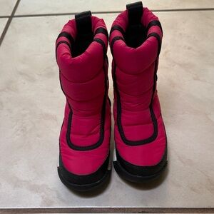 Sorel Kids' Pink and Black Snow Boots